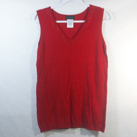 Creation L Red Studded Detail Twinset Cardigan Set Size 6 - Picture 5 of 10